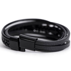 My One and Only - Leather Cross Bracelet